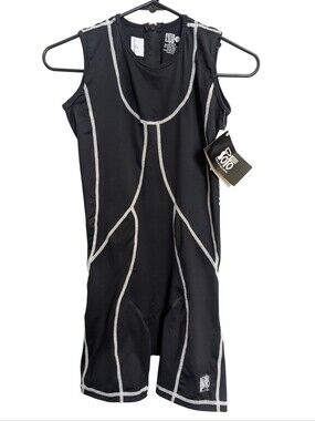 DeSoto Triathlon Femme Lift foil Speedsuit Black white Size Small